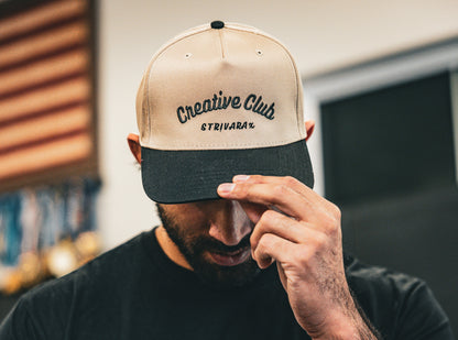 Creative Club Snapback | Black & Khaki