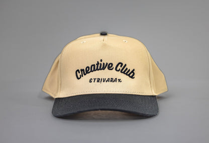 Creative Club Snapback | Black & Khaki